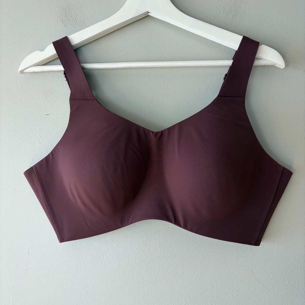 Knix Wireless Bra In Deep Plum